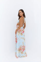 Maxikleid „Slow Dancing Halter“ in Blau