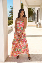 Spellcaster Trägerloses Maxikleid Multi