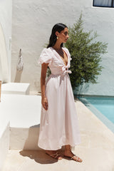 Simple Story Maxikleid Pink