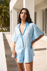 Chic On Shore Overall Blau
