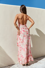 Rosé Rendezvous Maxikleid Rot