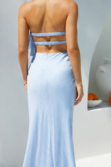 Luna Cascade Trägerloses Maxikleid