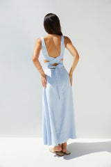 Maxikleid Coastal Glow Blau