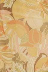 Starlight Blooms Maxikleid mit langen Ärmeln Gelb