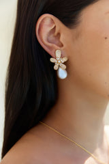 18K vergoldete Sunlit Siren Ohrringe Gold