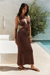 Moment Maker Midikleid Braun