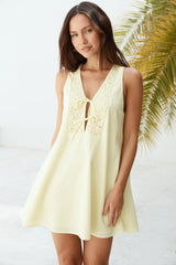 Love In Limoncello Minikleid Gelb