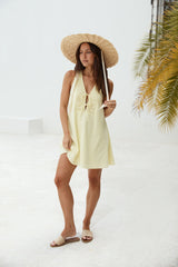 Love In Limoncello Minikleid Gelb