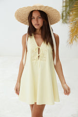 Love In Limoncello Minikleid Gelb