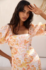 Sunrise Hue Maxi-Kleid Orange