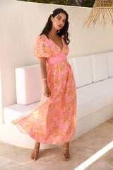 Maxikleid "Best Wishes" Pink