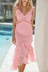Dance Away Maxikleid Rosa