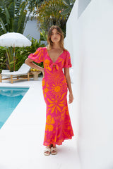 Sommerliebe Midikleid Pink