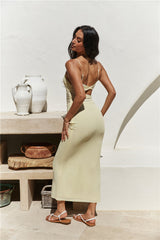 Summer Nomad Midikleid Gelb