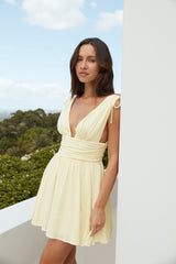 Sunflower Moments Minikleid Gelb