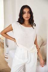 Beruhigendes-Lüftchen-Tanktop Beige