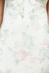 Geblümtes Maxikleid Rebekah Beige