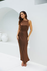 Maxikleid Amber Glow Braun