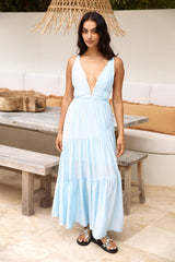 Reine Wonnen Maxikleid Blau