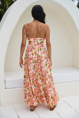 Himbeer-Limonade Maxikleid Rosa