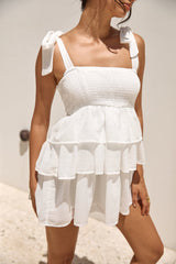Frühlingsglück Minikleid Weiß