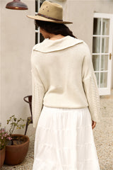 For Real Strickpullover Beige