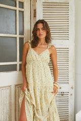 Maxikleid „Willow Bloom“ Gelb