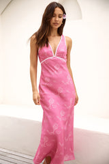 Strand-Maxikleid Rosa