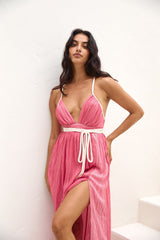 Jungle Whispers Maxikleid Pink