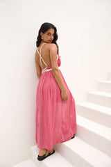 Jungle Whispers Maxikleid Pink