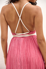 Jungle Whispers Maxikleid Pink