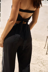 Twin Flame Leinenhose Schwarz