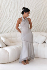 Maxikleid Tidal Wave Braun