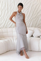 Maxikleid Tidal Wave Braun