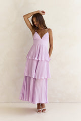 Ich denke über dieses lila Maxikleid nach