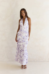 Need For Love Neckholder Maxikleid Lila