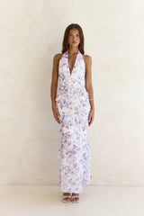 Need For Love Neckholder Maxikleid Lila