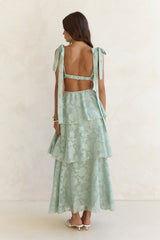 Maxikleid "Meadow Of Dreams" Salbeigrün