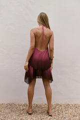 Lost In Wonder Neckholder-Minikleid Pink Ombré
