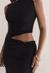 Over And Over Maxi-Kleid aus Mesh in Schwarz