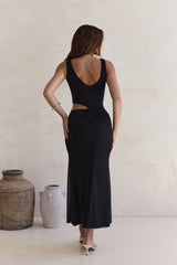 Over And Over Maxi-Kleid aus Mesh in Schwarz