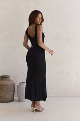Over And Over Maxi-Kleid aus Mesh in Schwarz