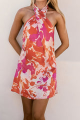 Garden Girl Moment Neckholder Minikleid Rosa