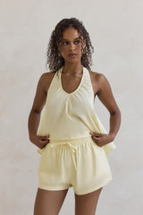 Evelyn Neckholder-Top Gelb