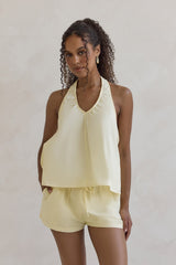 Evelyn Neckholder-Top Gelb
