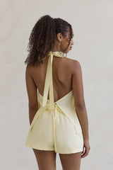Evelyn Neckholder-Top Gelb