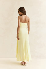 Trägerloses Maxikleid „Follow You“ Gelb