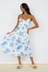 Violet Skies Midikleid Blau
