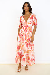 Verführerisches Soul Maxikleid Pink