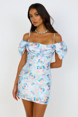 Take Me To Paris Kleid Blau